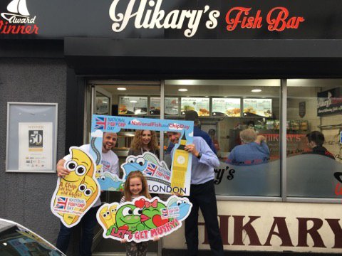 neoda_oils's tweet photo. Lots of fun was had as we visited @HikarysFishBar in Neath on our #nationalfishandchipday #RouteToLondon relay - what a lovely welcome! https://t.co/4bnL24yFnu