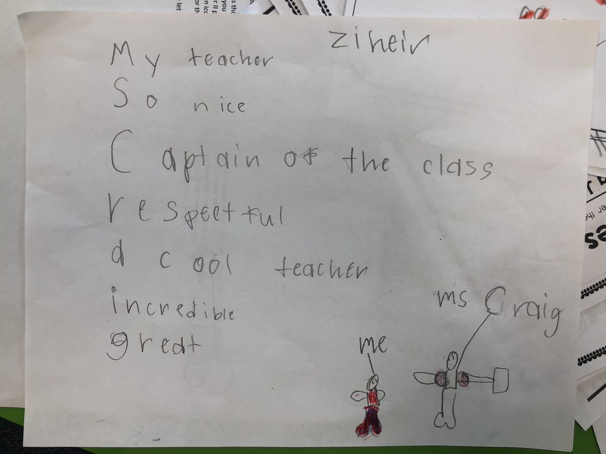 When acrostic poems remind you you’re the #captain 🙃