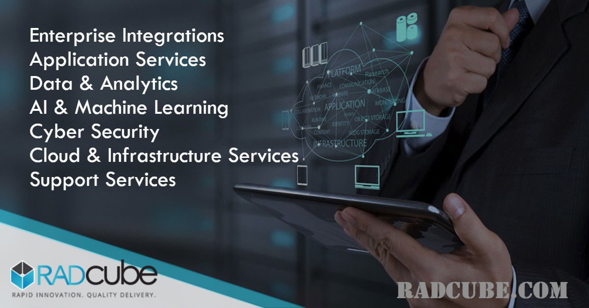 RADcubeAlerts's tweet photo. RADcube Enterprise Integration Services
#EnterpriseIntegrations #ApplicationServices #Data #Analytics #AI #MachineLearning #CyberSecurity #Cloud #InfrastructureServices #SupportServices #DataAnalytics https://t.co/bqBO0NJWlC https://t.co/OctKkDMSFc