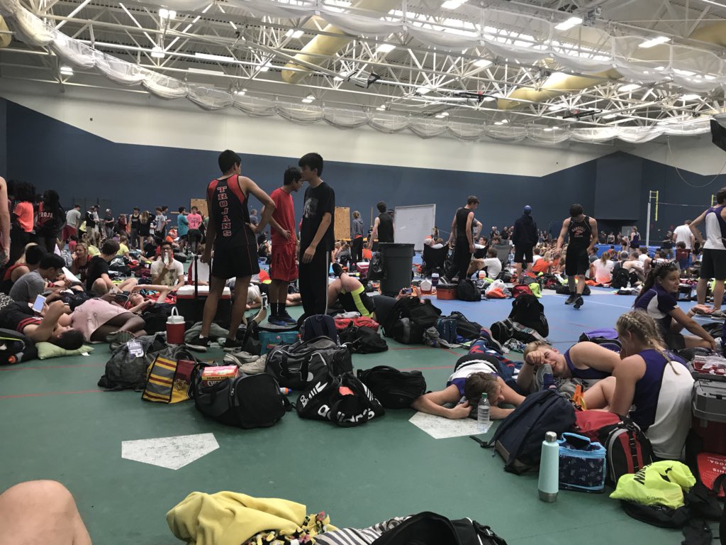 Lightning delay at Section 2AA T&F!