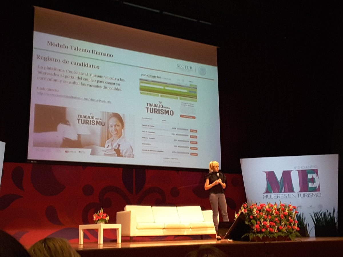 MasMexNoticias's tweet photo. El 4to Encuentro de Mujeres en el Sector Turismo #MET2018mx también contó con la presencia de @elenaahar quien habló sobre #ConéctateAlTurismo oportunidades de negocio y empleo en el sector. #GeneroSectur https://t.co/RTkwgCYDKi