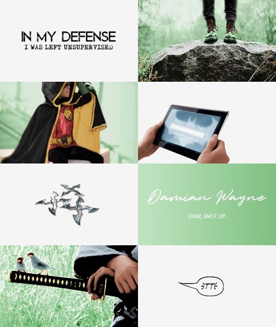 •No nuevo en RP
•14
•Hijo de la oscuridad y un demonio
•BEST Robin
•”TT”