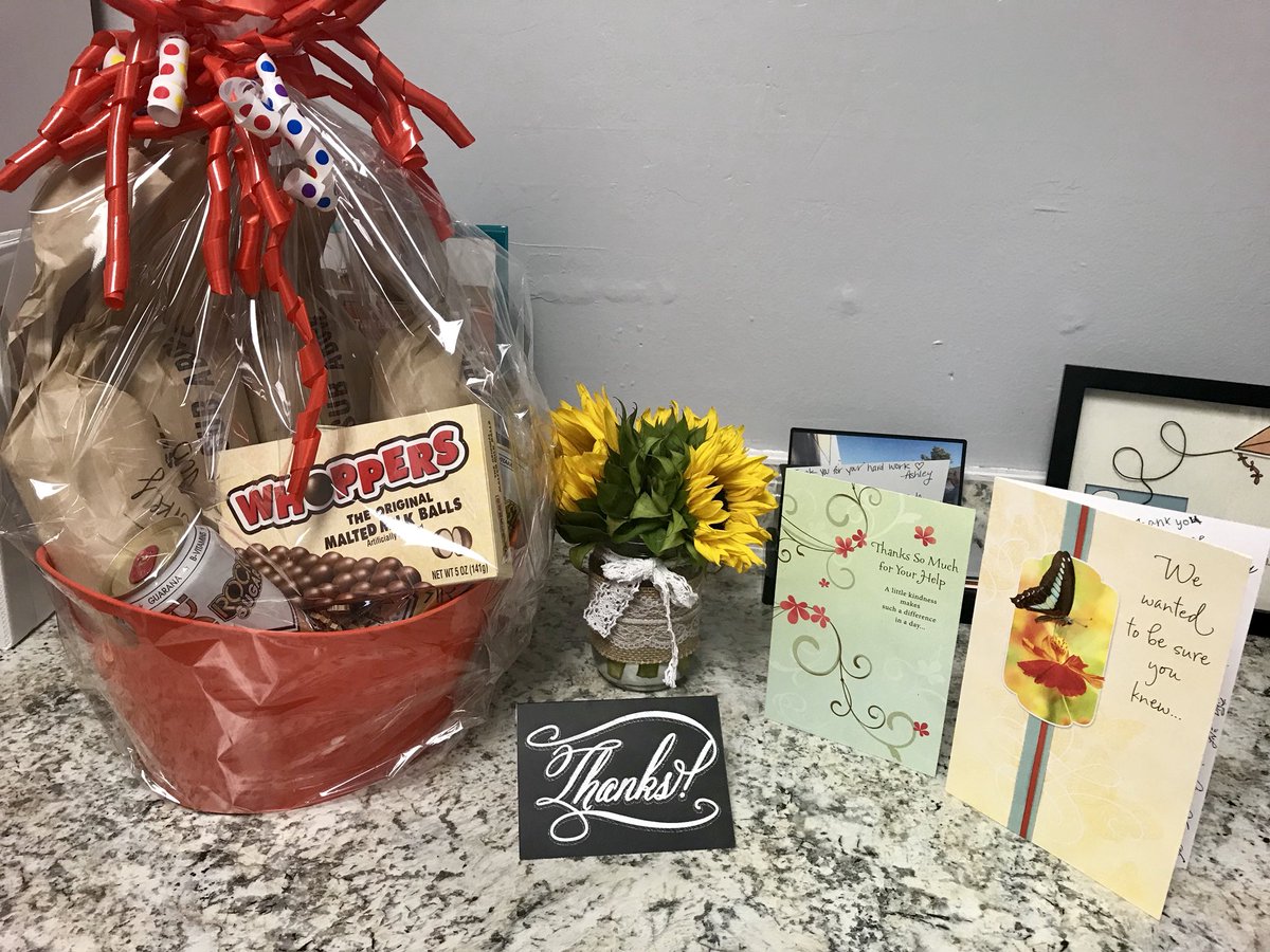 HomeDepot6650's tweet photo. Feeling appreciated. Surprised with Thank you card from the associates and gift basket with some of my favorite things from leaders. #ASDSappreciation @roberthdumas @NotoKara @Allen83hd https://t.co/eqsIY3VPOn
