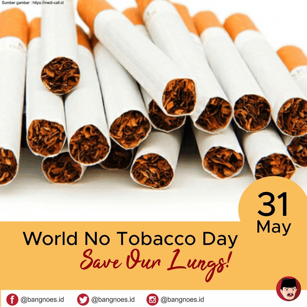 bang_noes's tweet image. World No Tobacco Day, Save our lungs .
.
.
#bang_noes #bangnoes #worldnotobaccoday #tanpatembakau #stopMerokok #tanpaasaprokok #haritanpatembakausedunia #hariTanpaTembakau