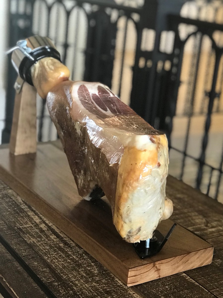 Just like with our wine, great #Jamón can only be achieved with patience, skill and adherence to traditional methods. This leg of ham has been patiently curing for the last three years and is now ready to pair perfectly with your Domaine Serene #PinotNoir! #foodandwine
