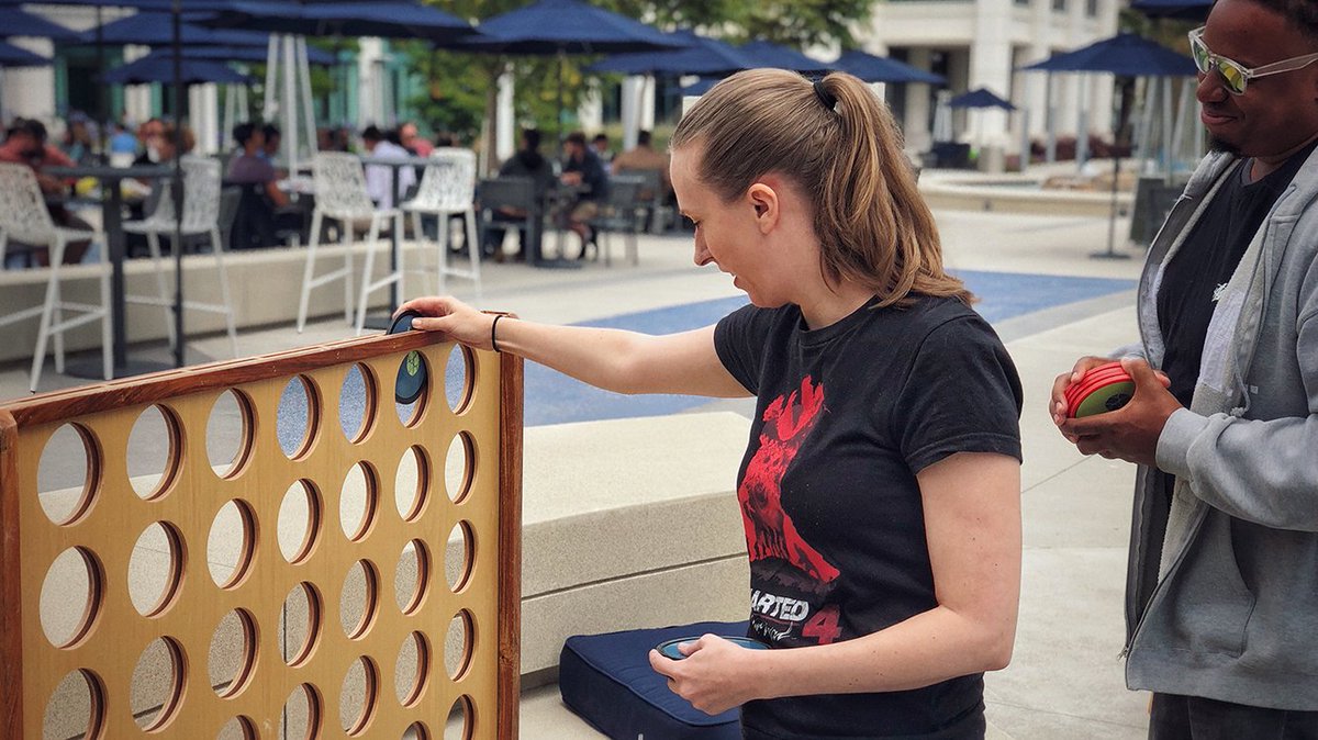 Early June Gloom doesn't stop the <a href="/Naughty_Dog/">Naughty Dog</a> Animation team from enjoying some fun and games in the courtyard. We're seeking more talented and passionate animators to join us for The Last of Us Part II! Apply at naughtydog.com/careers. #GameJobs #Gamedev