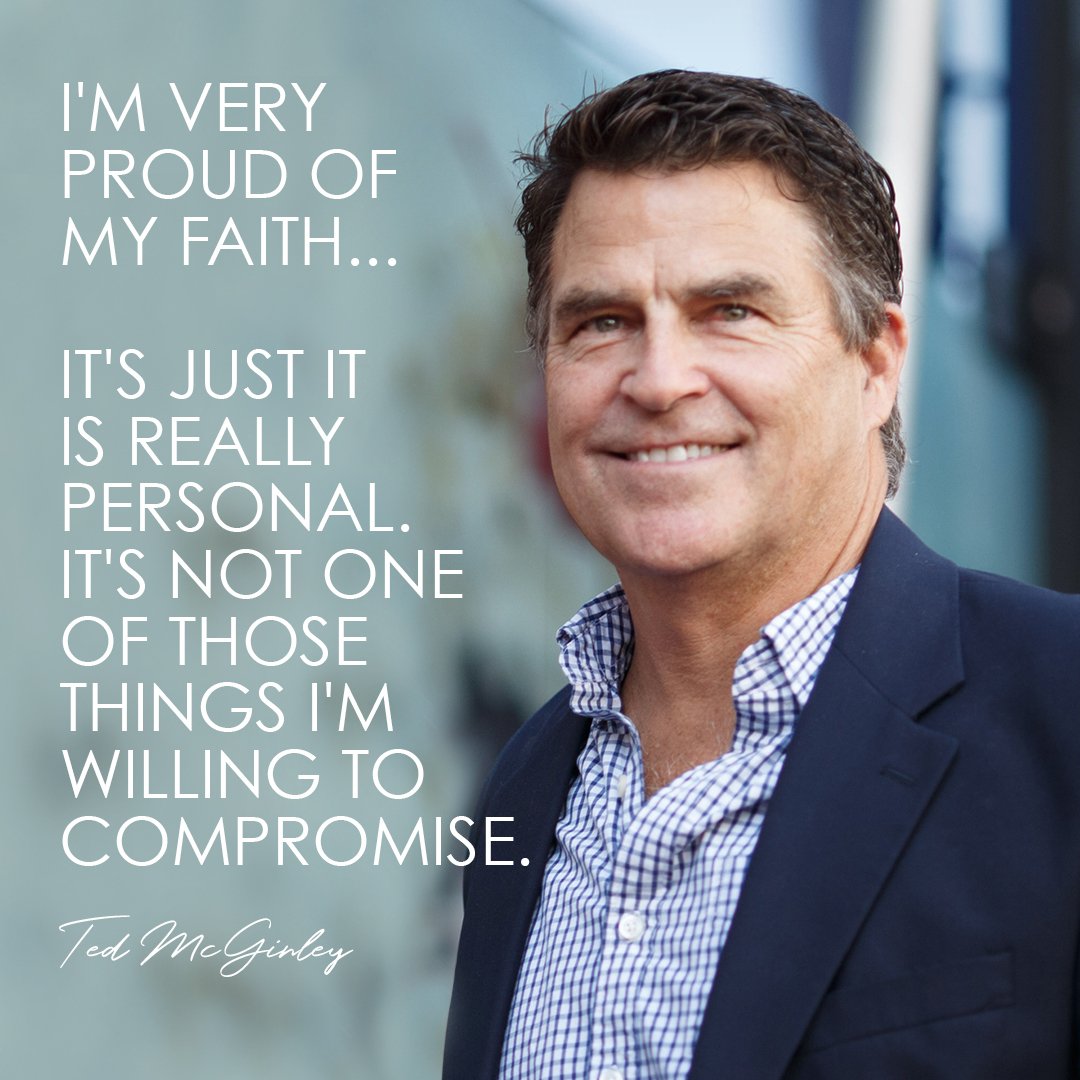 \"I\m very proud of my faith!\"  We are too. Happy Birthday to our good friend Ted McGinley!! 