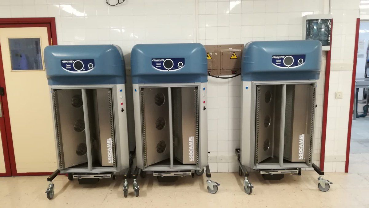 LagainSAT's tweet photo. 🗣¡Nuevo proyecto en marcha! El equipo Lagain ha comenzado la instalación de carros de distribución de comidas SOCAMEL para hospital de la provincia de #Córdobaesp.
¡Contamos con los mejores soluciones para restauración hospitalaria!

#Colectividades #SOCAMEL https://t.co/pEX7vpuYVN