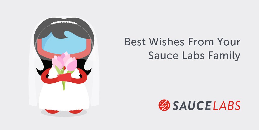 saucelabs's tweet photo. Love is in the air at @saucelabs , with weddings and engagements galore! Best wishes to our Saucers Belinda, Gordon, Jose and @dariakepa on each of their happy occasions!  😍 https://t.co/vvIizZB46m