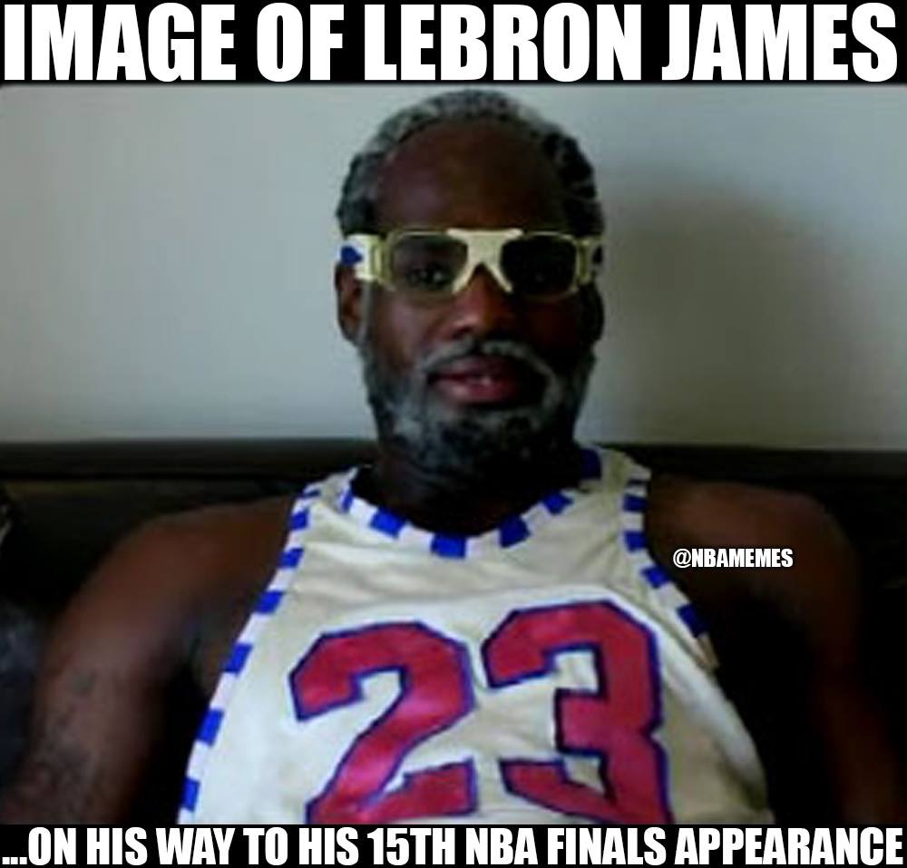 NBA Memes on Twitter: "LeBron James when he goes to his 15th straight