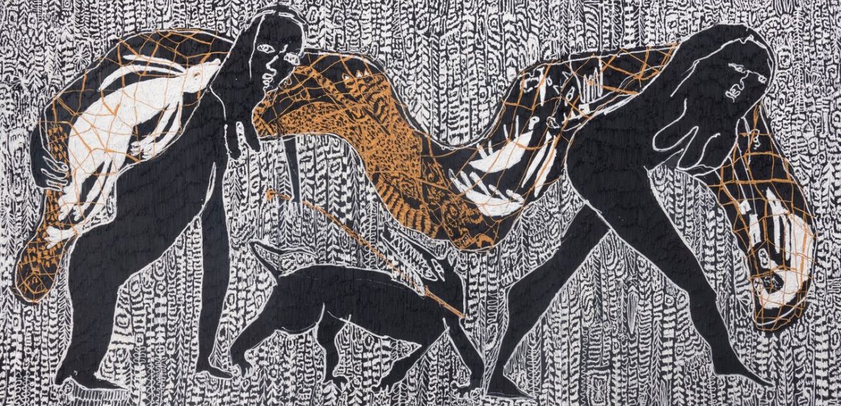 RawVisionMag's tweet photo. Employing her innovative painting technique, #SummerWheat has created a series of works that depict women from different eras engaged in the act of hunting. At #AndrewEdlinGallery, NY thru June 17.
#AndrewEdlin #outsiderart #artbrut #selftaughtart #selftaughtartist #artinNewYork https://t.co/RzC9wjOFSS