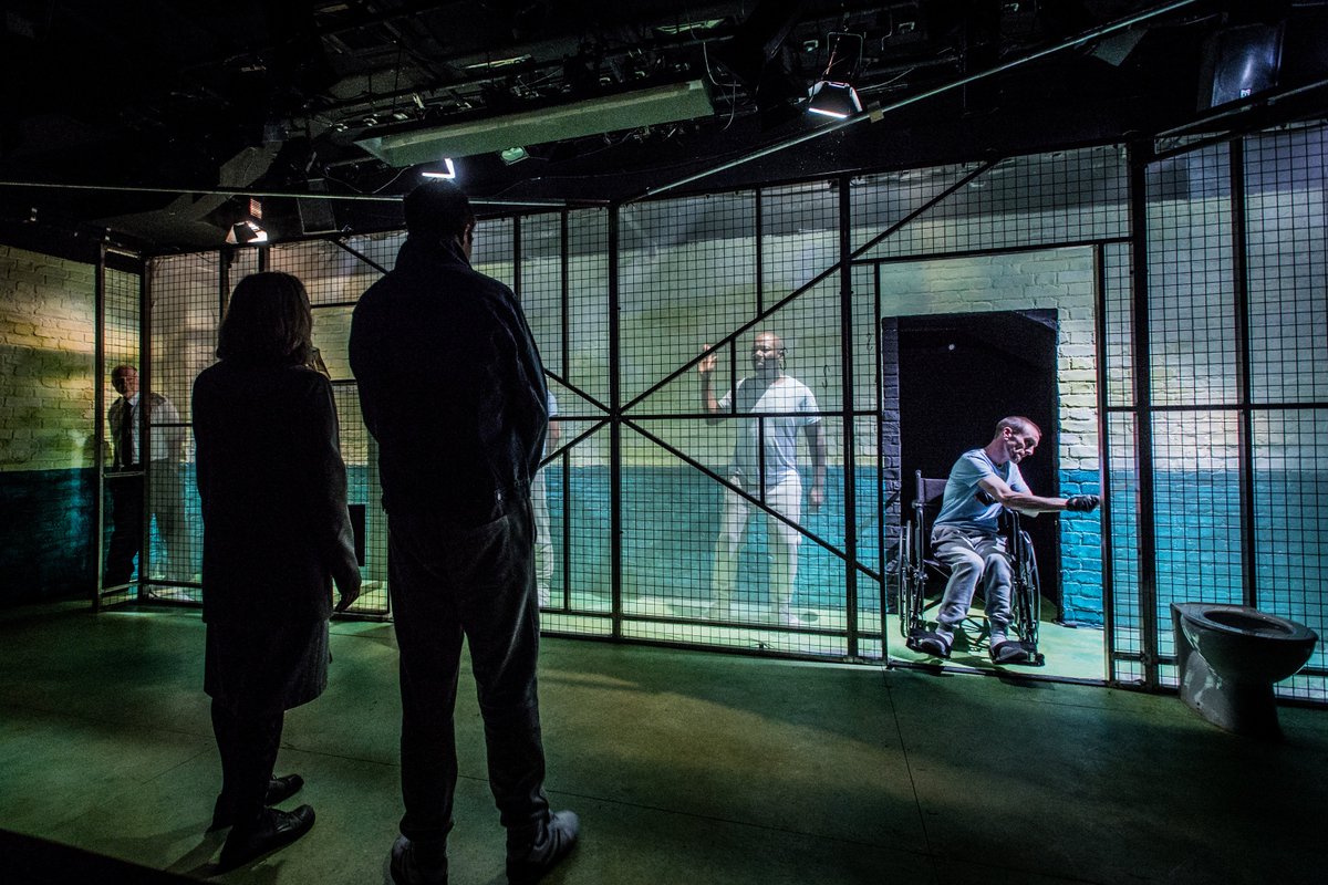 #JSTStitchers, the debut play by <a href="/estherfreudrite/">Esther Freud</a>, starring Sinead Cusack as prison reformer Lady Anne Tree, is open and looking INCREDIBLE. Photos by <a href="/BobWorkman_/">Robert Workman</a> Designed by Liz Cooke, lighting by William Reynolds. 
jermynstreettheatre.co.uk/show/stitchers/