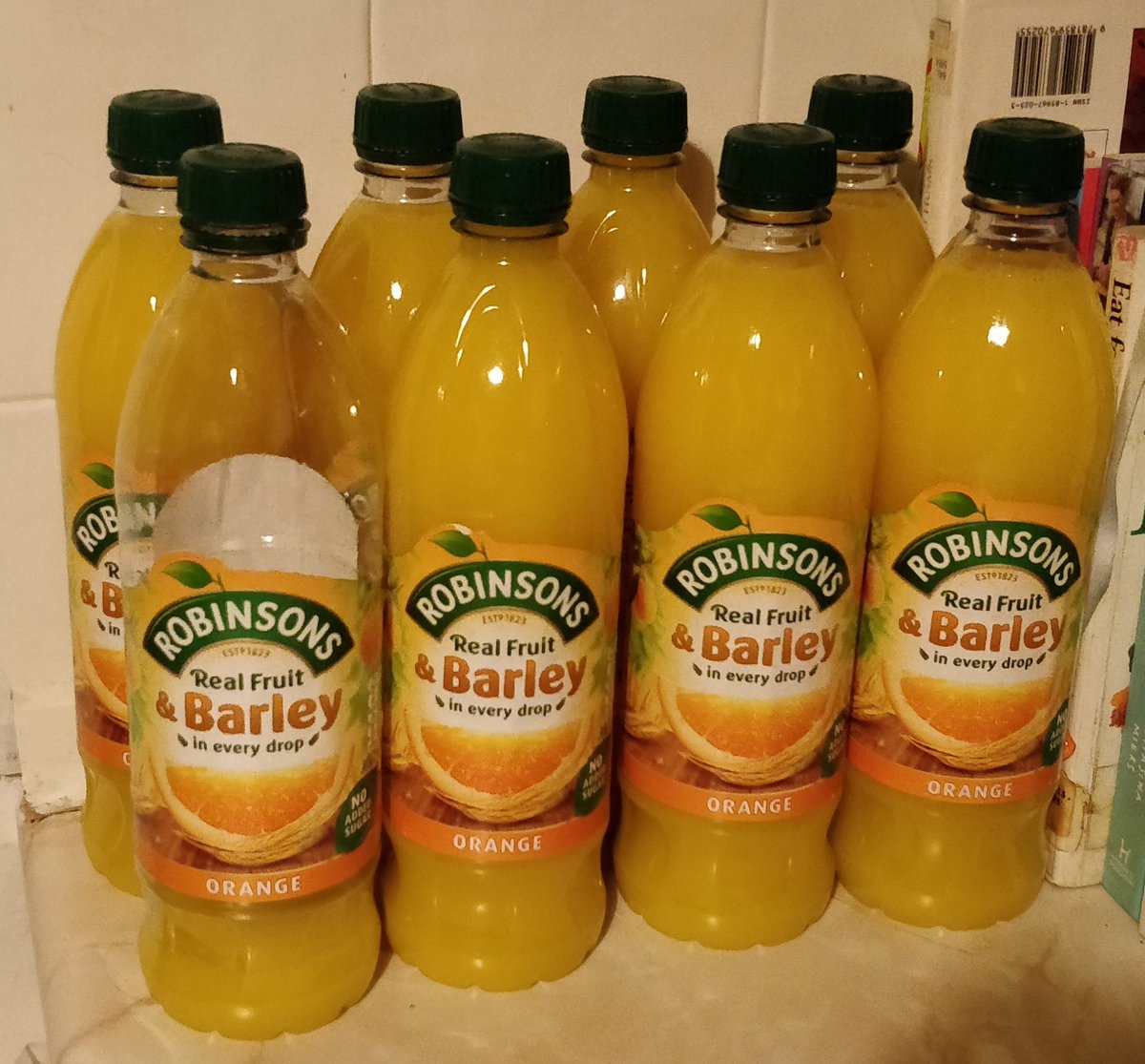 fromesteve's tweet photo. @DrinkRobinsons Please help! My girlfriend @Katieclicks is solely responsible for the plastics crisis. She gets through half a bottle a day... Can you do 5 litre versions in double concentrate please! https://t.co/VRIO2be1cZ