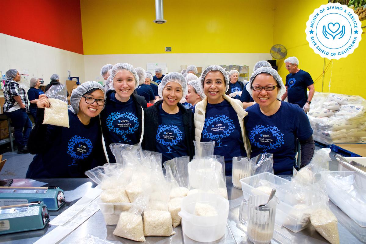 BlueShieldCA's tweet photo. Our employees enjoyed giving back to their local communities across California during our #MayMonthofGiving. Thanks to all who gave their time to make this past month such a great success! #ShieldCACares #WeNeverStop @OSPshasta @SFMFoodBank @CAPCSJC @OpGratitude https://t.co/WCuCJVh4vm
