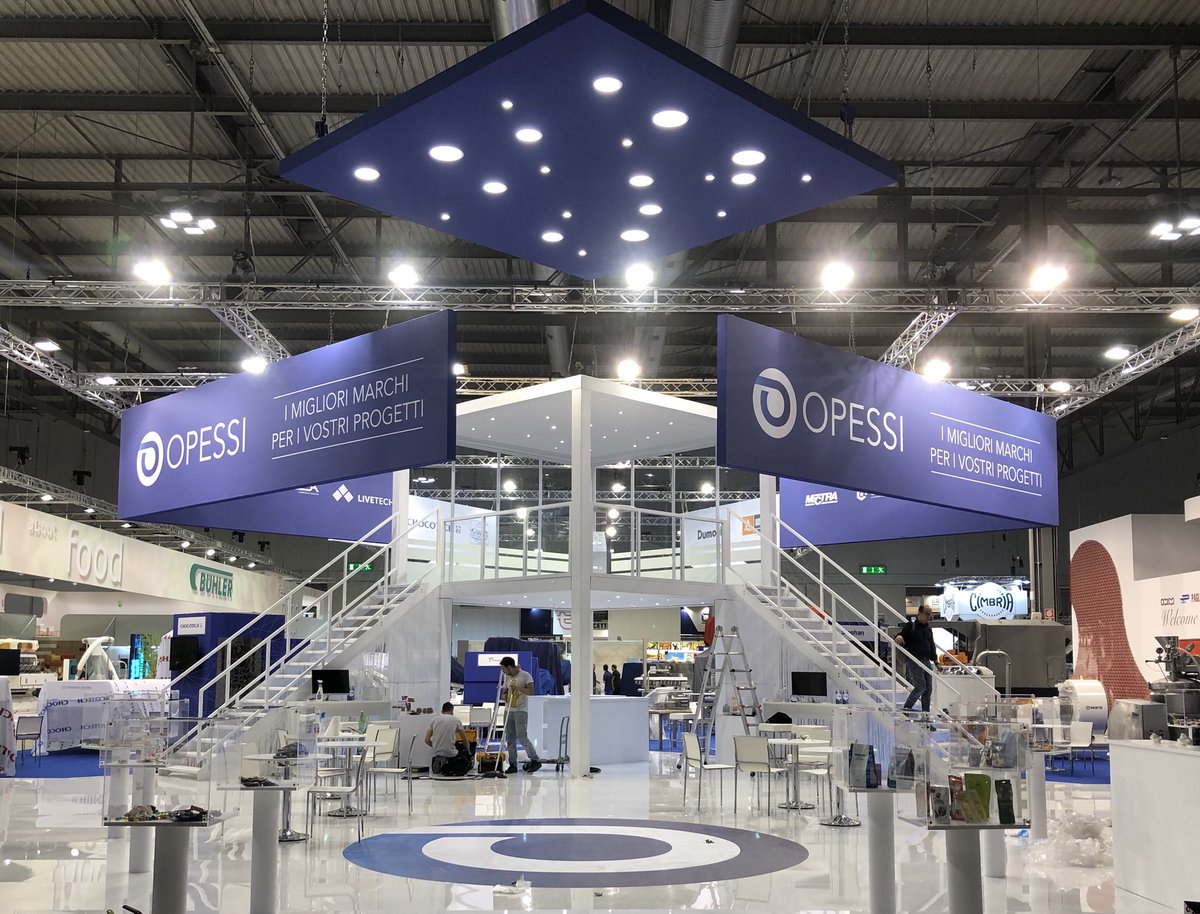 OpessiS's tweet photo. La nostra #fabbrica, una sinfonia di marchi orientati al #futuro. 
Ma adesso al pad 3 - A39 D20 si riposa, a domani con @livetechcom @MectraSPA #sollich #chocotech #dumoulin #haas #eurosicma #ceda #foodjet #wagnerfood #nuovaeuromec #bvt #hdg #comek 
#theegarten #stephan #treiber https://t.co/TkNBW4WCA1
