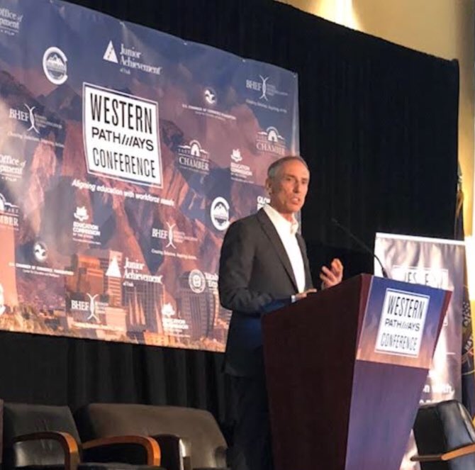 HopeStreetGroup's tweet image. . @HSGMartin notes success of #TalentReady in Utah is based on talented local leadership “using evidence at every intersection”. Supports conclusions from the latest #SyncOurSignals report #Pathways18