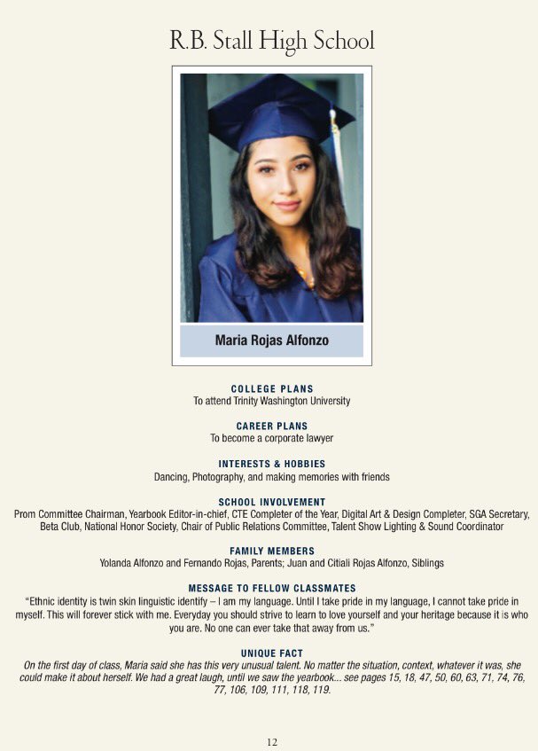 cnewbern26's tweet photo. Congratulations to R.B. Stall HS  Valedictorian, Maria Rojas. Best wishes! @JeremyCarrickEd @CCSDConnects @CCSD_ESOL @CCSD_SLC https://t.co/M8ZApJXmrM