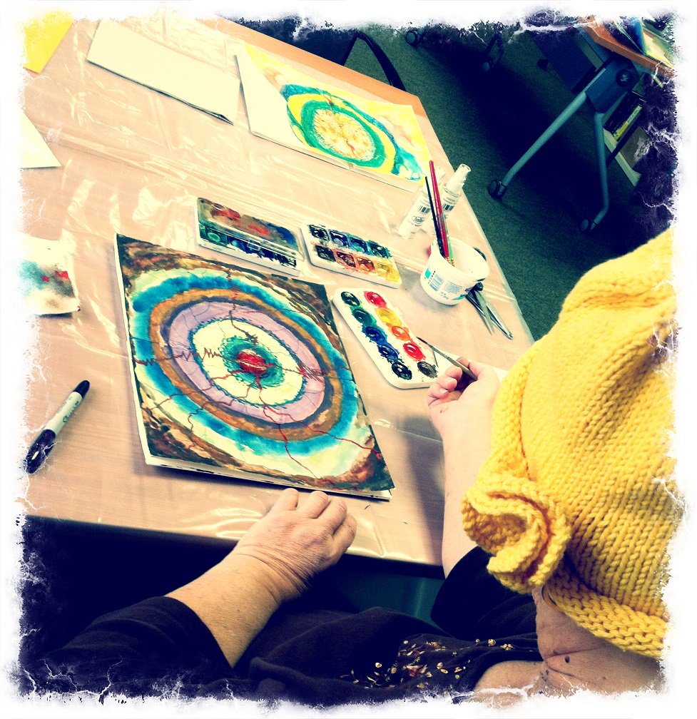 HealingIcons's tweet image. Love watching students explore and grow with each #creativitypractice. #artashealing #healingarts #creatingbrave