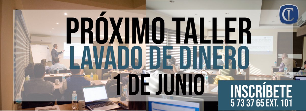 CorpusLexPuebla's tweet photo. INSCRÍBETE A NUESTRO TALLER DE LAVADO DE DINERO
TEL. 5 73 37 65 EXT. 101 https://t.co/JtdV1LsyQx