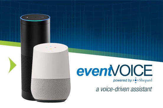 ShepardExpo's tweet photo. Today we announced the launch of eventVOICE, a voice-first search tool designed and developed specifically for events. https://t.co/Z9yzwL22TB   #eventtech #eventprofs #productlaunch https://t.co/tzQExt34WF
