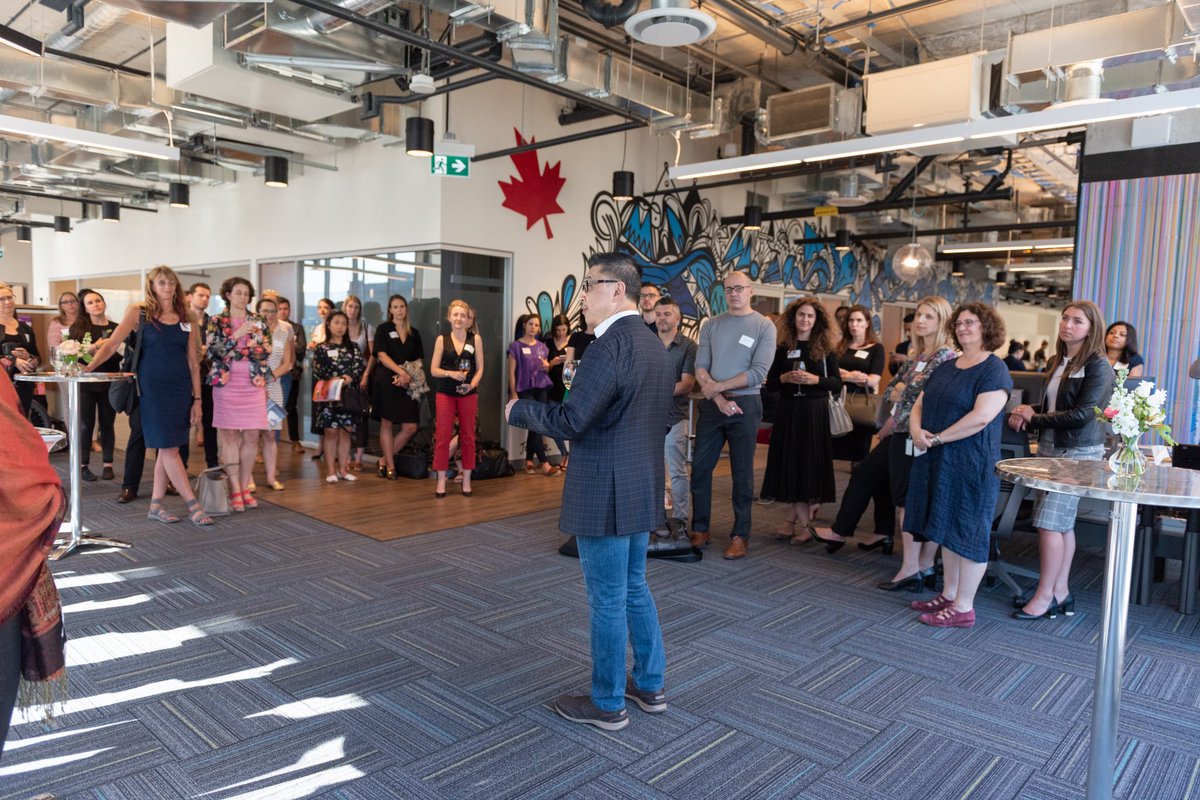 PayPalCA's tweet photo. Yesterday we celebrated 🇨🇦 wonder women paving the way for greater diversity in tech &amp; entrepreneurship at the launch event for @MaRSDD’s magazine, World With(out) Women. It was an honour to team-up with friends at MaRS in support of a cause at the ❤️ of our culture &amp; values. https://t.co/8YWf9jB6ow