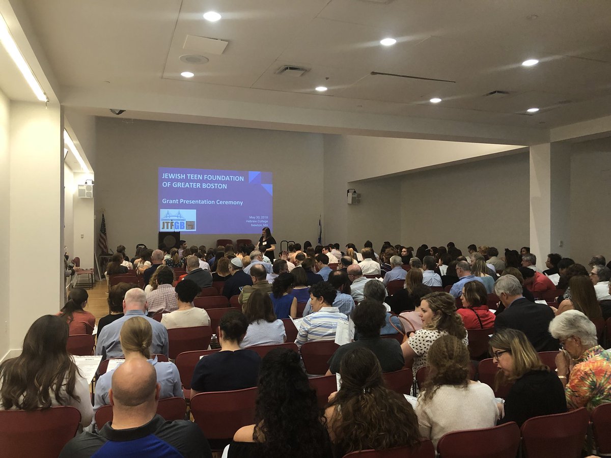 Huge shoutout to <a href="/lmg728/">leah goldstein</a> on a fantastic JTFGB year and incredible outcome of funding to the community in Boston and beyond!!! @JTFN @hebrewcollege #foundationboardincubator #PhilanthropyWorks #teens