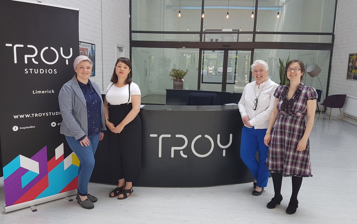 SheilaDegan's tweet photo. Thank you to the team @troy_studios for today's visit behind the scenes. Wow. Super exciting to see the scale of the operation and the wealth of creative activity under one roof. Wishing you continued success in scaling up  film in Limerick #filmlimerick #creativesinlimerick  🎥 https://t.co/MLYTgmey15