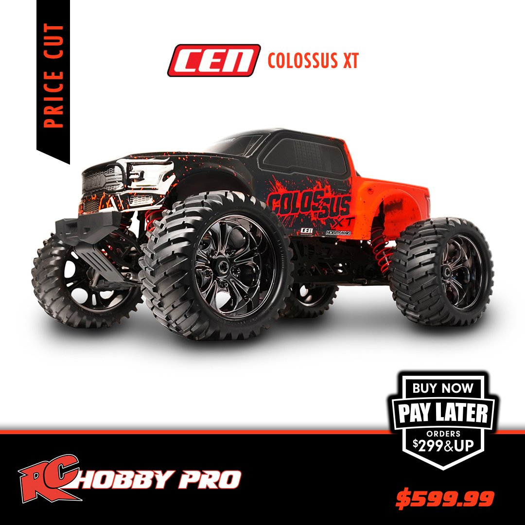 RChobbypro's tweet photo. Colossus XT PRICE CUT! ✂️💰
Mega size #rc fun! EASY FINANCING!
Get it here 👉 https://t.co/v1IgRiN0YI #brushless #rcgiant #rctrucks #rcmonstertrucks #cenracing #cen #rcscale #rcbash #rcbashing #rcbasher #rclife #rcordie #rchobby https://t.co/BSChwJ4WTI