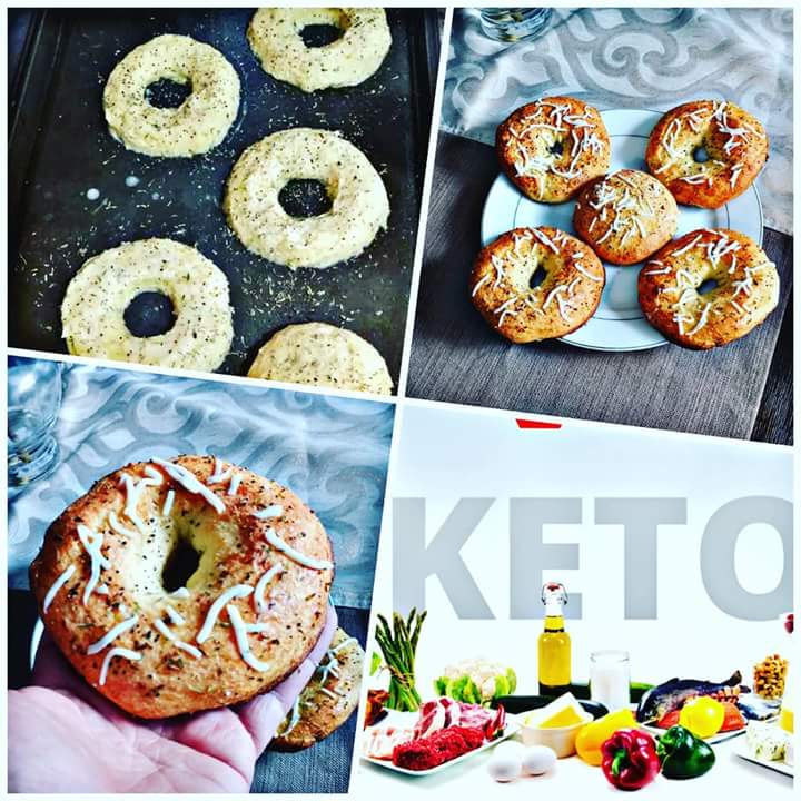 AnaVesho's tweet image. My home-made keto bagels and biscuit came out so good!  #lowcarbbagels #Ketogenic #ketolifestyle