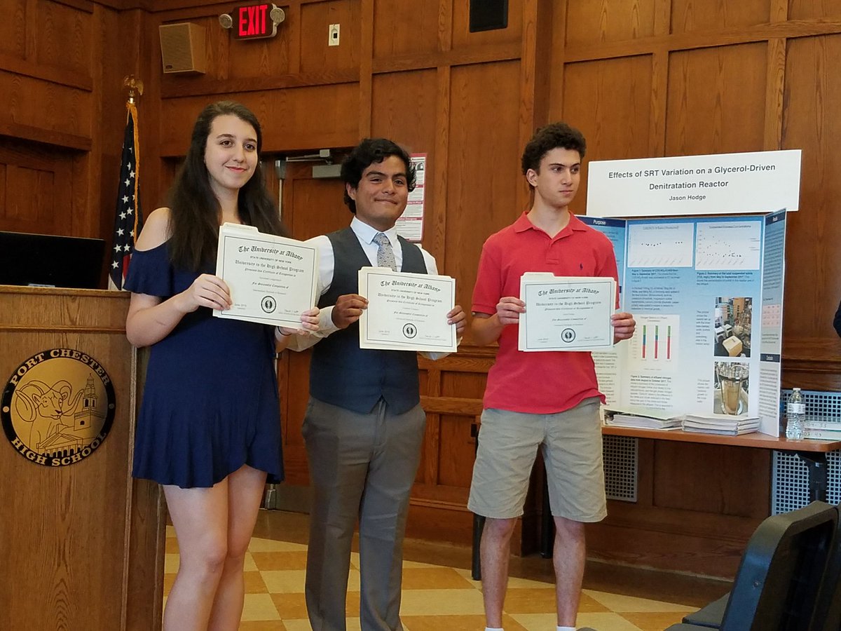 PCHS students presenting their scientific research at the 3rd Annual Science Research Symposium