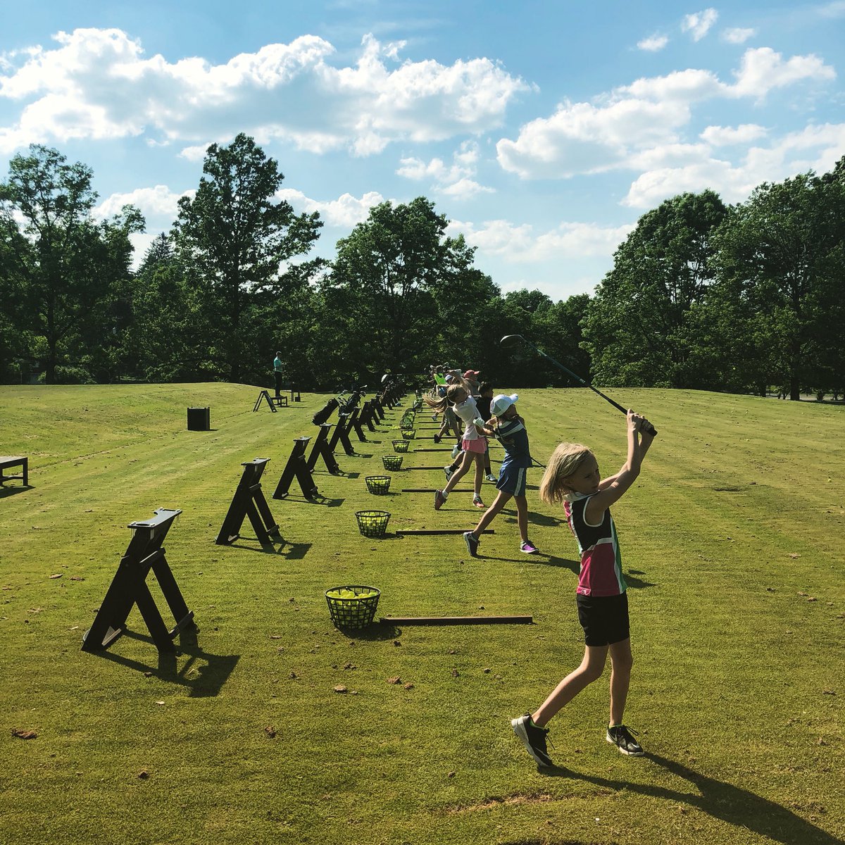 Junior golf is in full effect! Working on holding our finish! #uskids #junior #wehavefun #opccjuniors #opcc