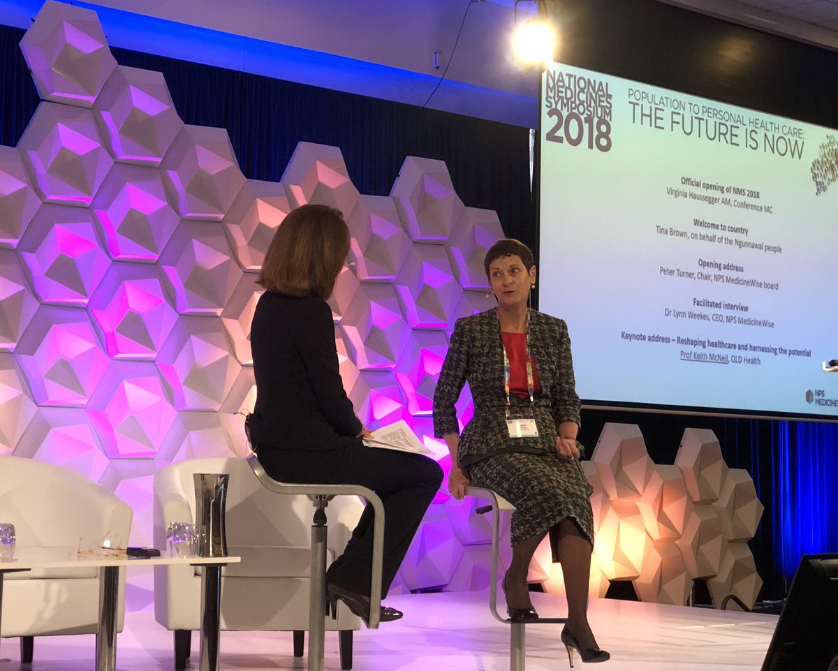 “Consumers are at the heart of things and we really need to maintain that.” - Dr Lynn Weekes, CEO @NPSMedicineWise talks quality use of medicines #NMS2018