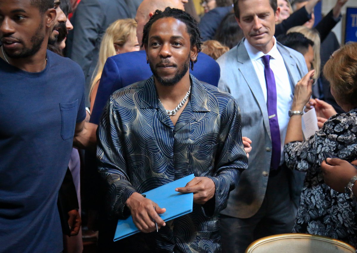 ajplus's tweet photo. Kendrick Lamar accepted a Pulitzer Prize for his album “DAMN”. 

He is the first rapper to win the award for music. https://t.co/Py7A0L2pjO