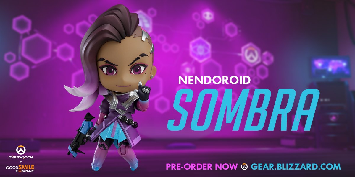 Hack the planet with #Nendoroid Sombra. 

Learn more about this new collectible + pre-order yours today: 

🔇💜💀 Blizz.ly/NendoroidSombra