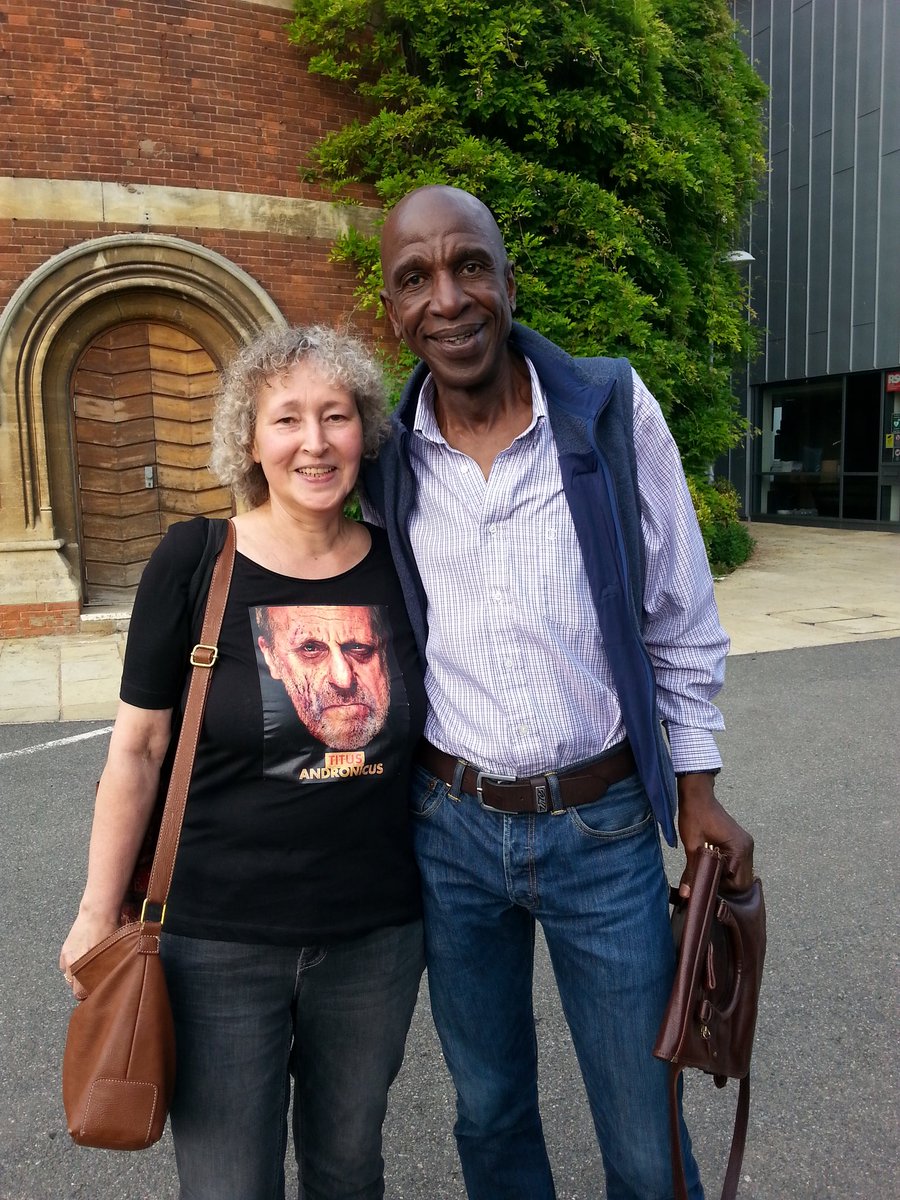 BrigitteUhrmann's tweet photo. Saying goodbye to #RSCLear after 2 years on and off with a stunning performance tonight and a very instructive Actors Talk from the original and the new cast. The production has intensified and deepened so wonderfully over the run. https://t.co/4VIsvFIPym