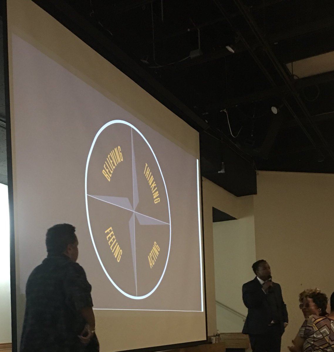 onwurd's tweet photo. “You are the leader, you are the change. If you are gonna wait around for someone to change that situation for you, it’s not gonna happen” - #BeingWhileBlack @aampmuseum in #Philly LIVE at https://t.co/A71Iw3vfay https://t.co/oxSTywKwI5