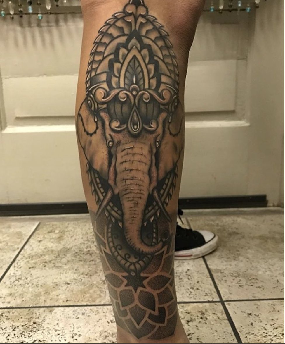 elephant mandala tattoo on stomachTikTok Search