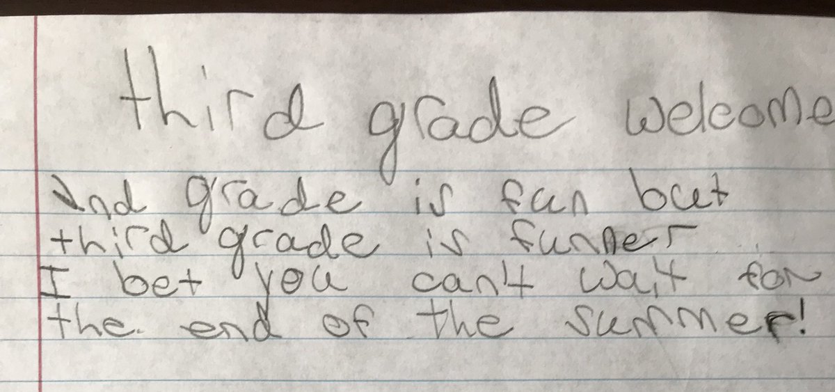 MrAReiche's tweet image. “Mr. Reiche, I know funner isn’t a word but it sounded better in the poem with summer.” Welcome to Third Grade. #Teach4Me
