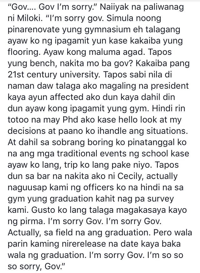 mamgascon's tweet photo. READ: Four Officials and a Graduation
#Miloki #Cecily
(CREDITS TO THE OWNER OF THE POST DOMINIC LIM — FULL STORY ON FACEBOOK) https://t.co/uGUhPwVTfu