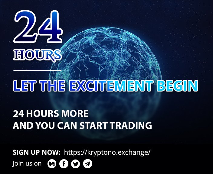 KryptonoEx's tweet photo. The clock is ticking, and there is only 24 HOURS left until our Trading Launch on June 1st⭐️
First 10,000 accounts to deposit 0,1 BTC or 1 ETH on #Kryptono Exchange will receive 💰💰500 KNOW tokens💰
Promotion ends on June 30th.

REGISTER NOW at 👉 https://t.co/p0gRpbc1db https://t.co/k5DDGjRC3O