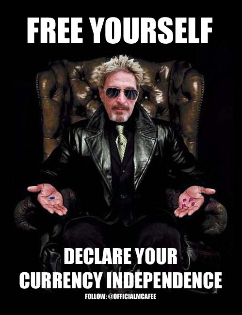 John McAfee tweet media