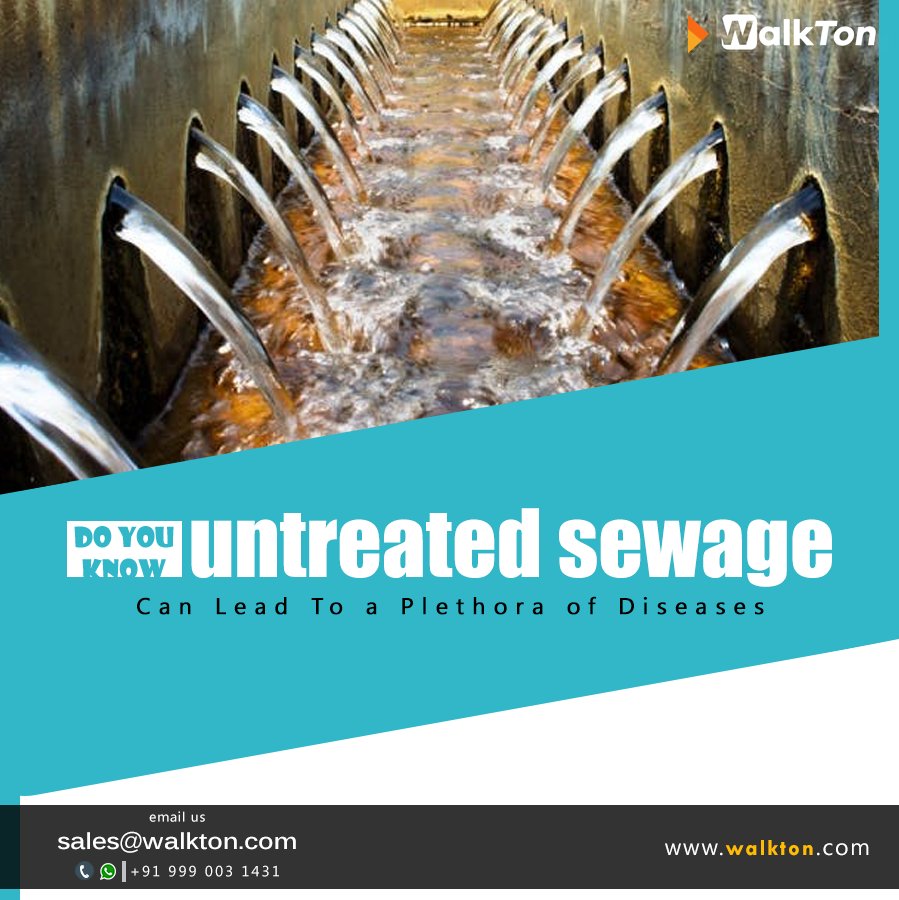 walktontech's tweet photo. Untreated sewage in your locality can lead to a plethora of life taking diseases. So if you want to protect the life of your #family, say yes to a #wastewatertreatment plant to treat the #sewage from the houses of your locality. https://t.co/yRdboMJFHX https://t.co/IqbJDxOZMR