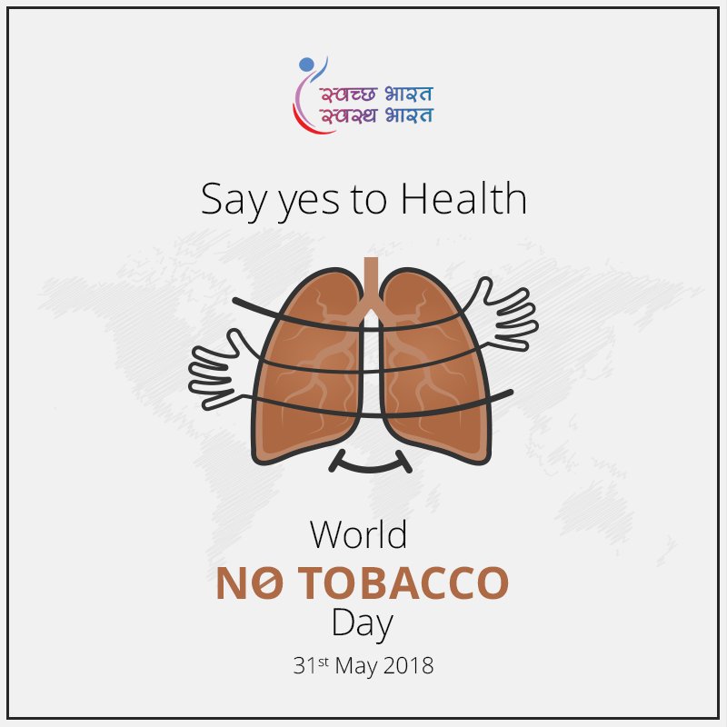 SwasthChetnaa's tweet photo. #WorldNoTobaccoDay #SBSB https://t.co/EyJn9cYMIV