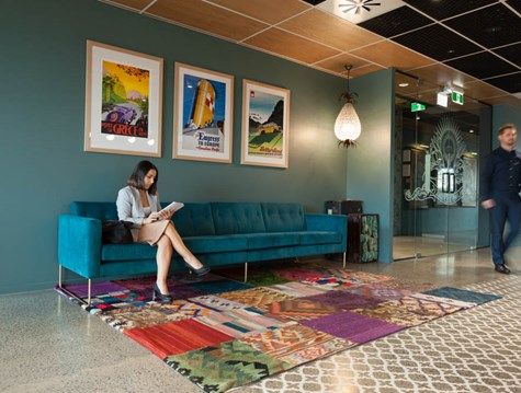 STACKNZ's tweet photo. Delighted to have @Online_Republic feature on Architecture Now @ANow_ Our design captures the golden age of travel. A space where the #ORCitizens love to work. Vintage furnishings, fixtures and a vibrant colour palette radiates the joy of a good vacation. https://t.co/0c4NFJ6KCy https://t.co/sDlOGuz7ma