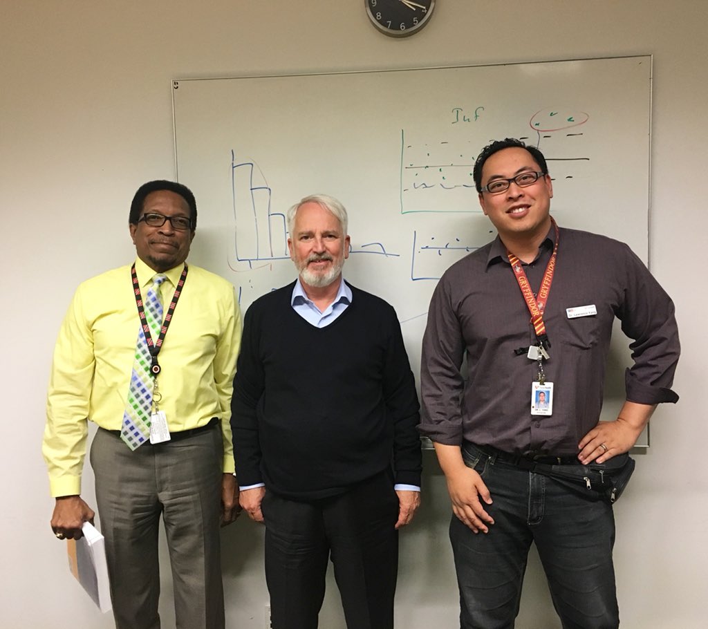 GatewayMedic's tweet photo. #usualsuspects Thanks 2 the @Fraserhealth #physicianqualityimprovement team for calling in one of the #godfather s of #processimprovement to teach us.  Thanks #JerryLangley for coming all this way &amp; #fts with us! Hostcred: #DrDavidWilliams JerryLink: #DrCurtSmecher Picred: JenA. https://t.co/nZrUkbvY9w