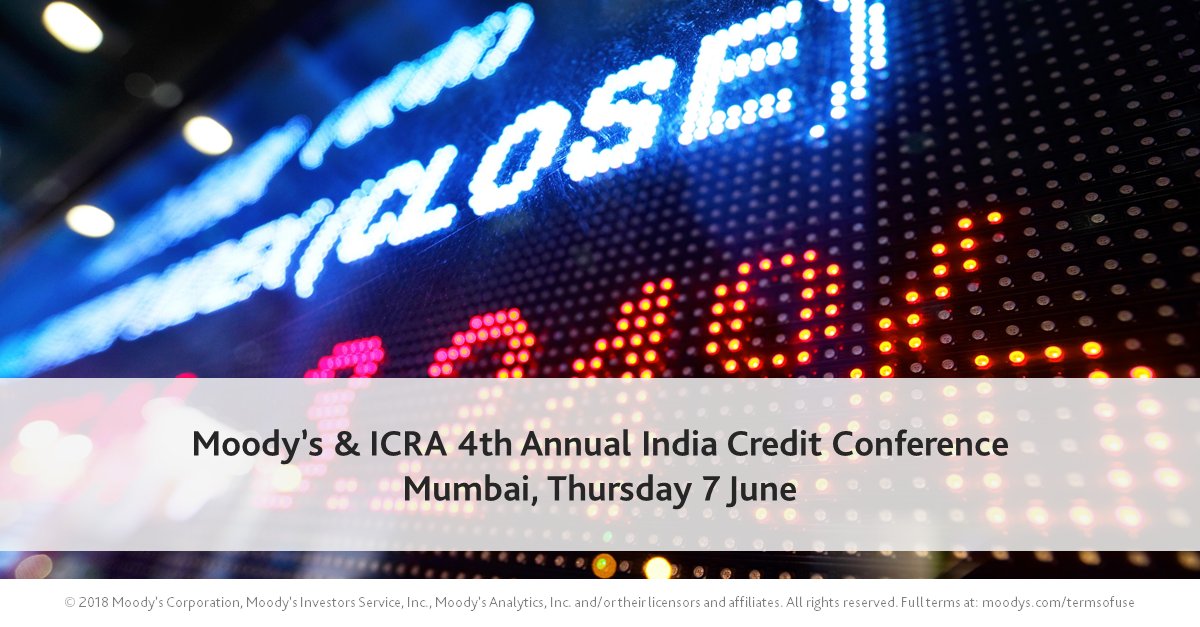 moodysratings's tweet photo. One week to go! Join us at the Moody’s-@ICRALimited Annual India Credit Conference in Mumbai on June 7. Follow the event on our Twitter/Linkedin at #Indiacredit https://t.co/2HkgPIK9zn https://t.co/IN0MVMli7S