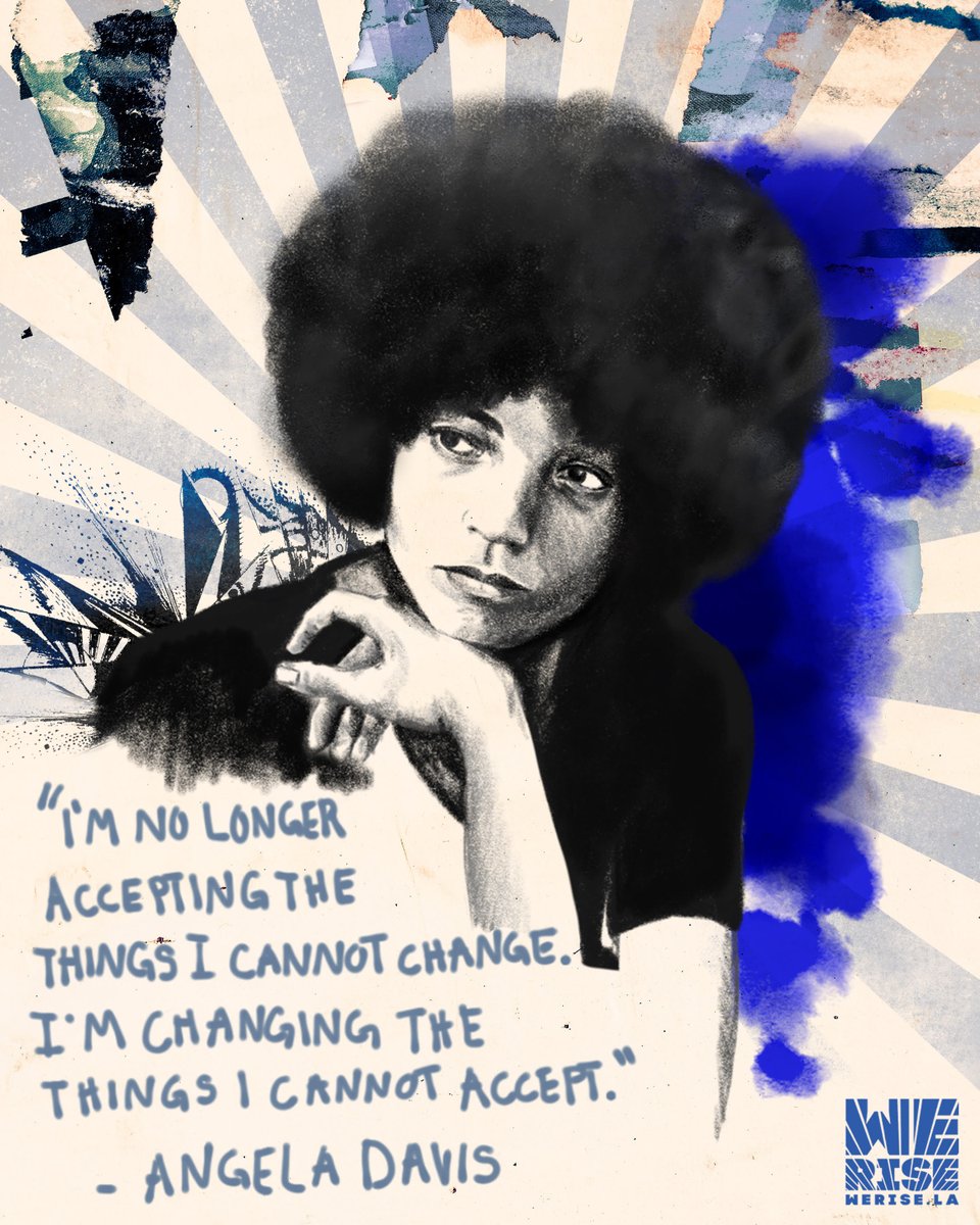 "I'm no longer accepting the things I cannot change. I'm changing the things I cannot accept" Angela Davis