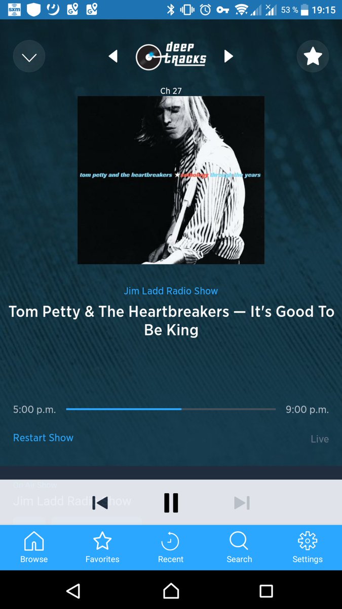 franferparraga's tweet photo. That's right... @JimLaddRocks #itsgoodtobeking perfect song of @tompetty #Heartbreaks #anthology #deeptracks #channel27 #SiriusXM https://t.co/TcOcj2gubM