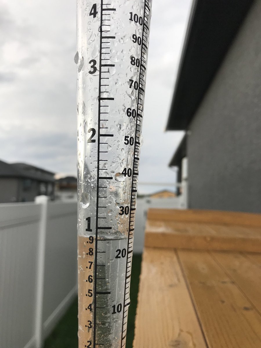cjrossie01's tweet photo. Nasty clouds over #whitecitysk this afternoon! Sideways rain and 9/10tgs of rain in 25 minutes! #skstorm #yqr @weathernetwork @TornadoGreg https://t.co/47ef7XMWXo