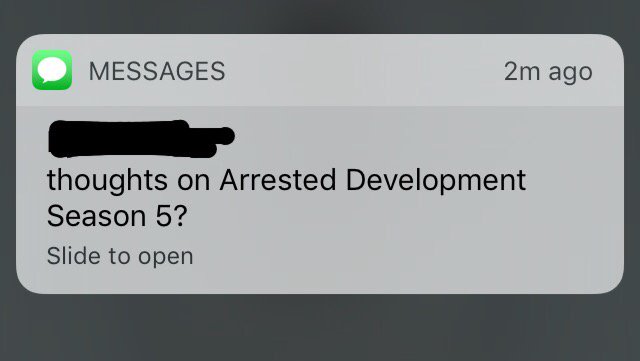 Gingerinhiding's tweet photo. My friends asking my opinion on #ArrestedDevelopmentSeason5 is the most loved I've ever felt
 #AD5 #ArrestedDevelopment https://t.co/T3fYRshjNj